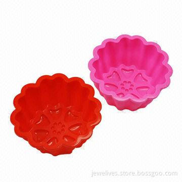 Single cupcake silicone bakery molds